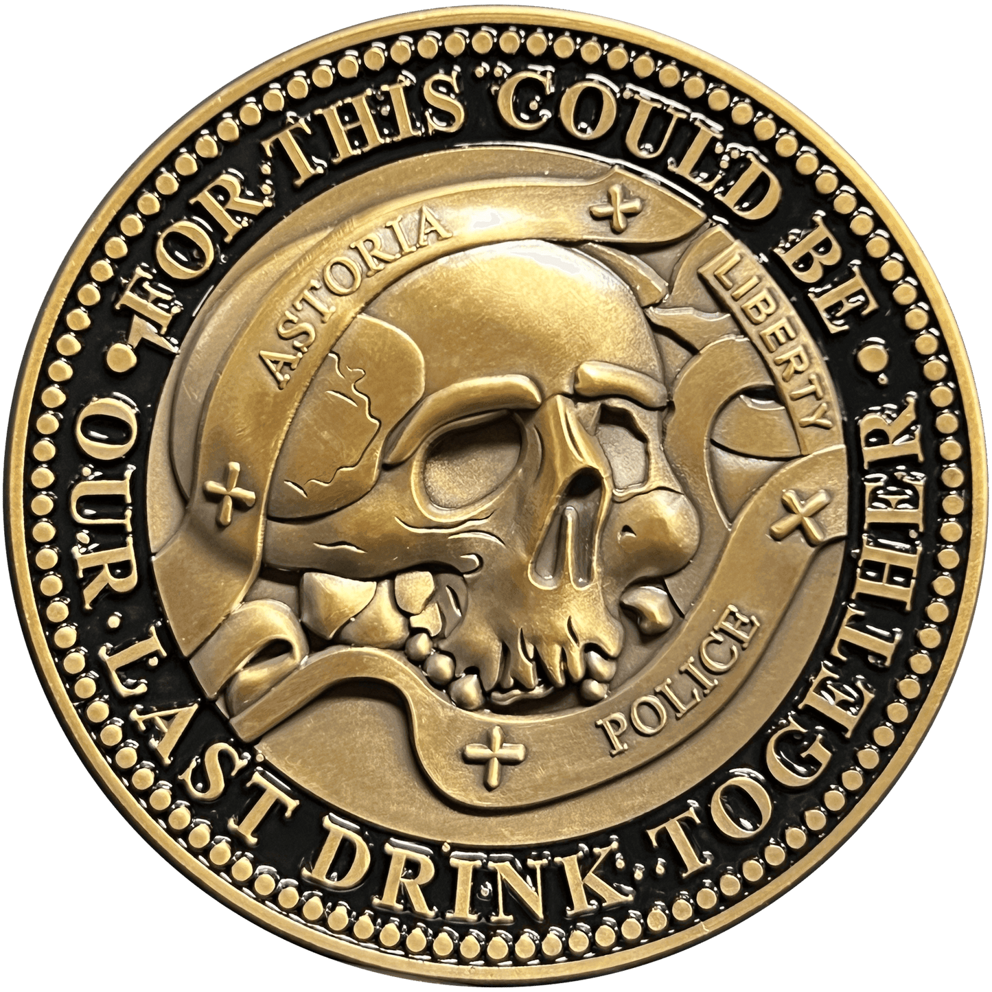 GL14-006 Goonies Astoria Police Challenge Coin Goonies Never Say Die One Eyed Willie - 