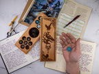 Gothic Raven | Engraved Dual Hex Dice Vault