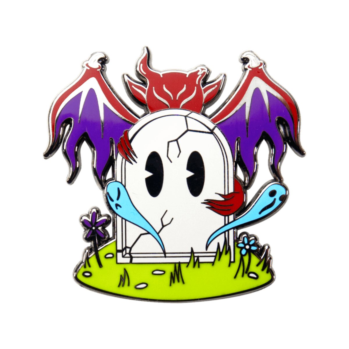 Grave Guardian Enamel Pin - 