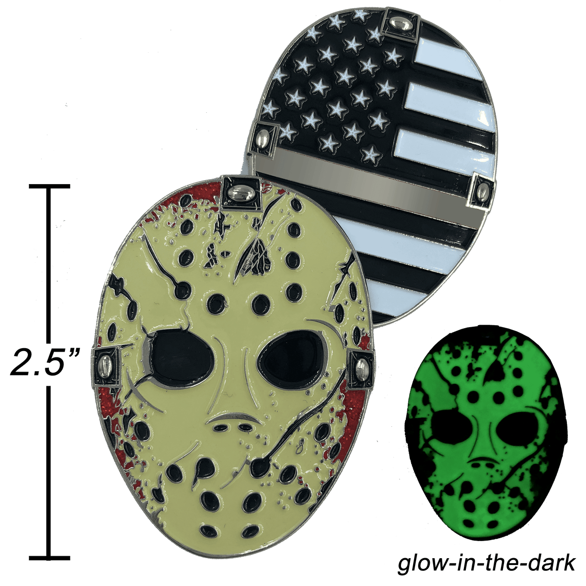 K-022 Thin Gray Line COrrections Jason Voorhees CO Goalie Mask Friday the 13th Correctional Officer - 