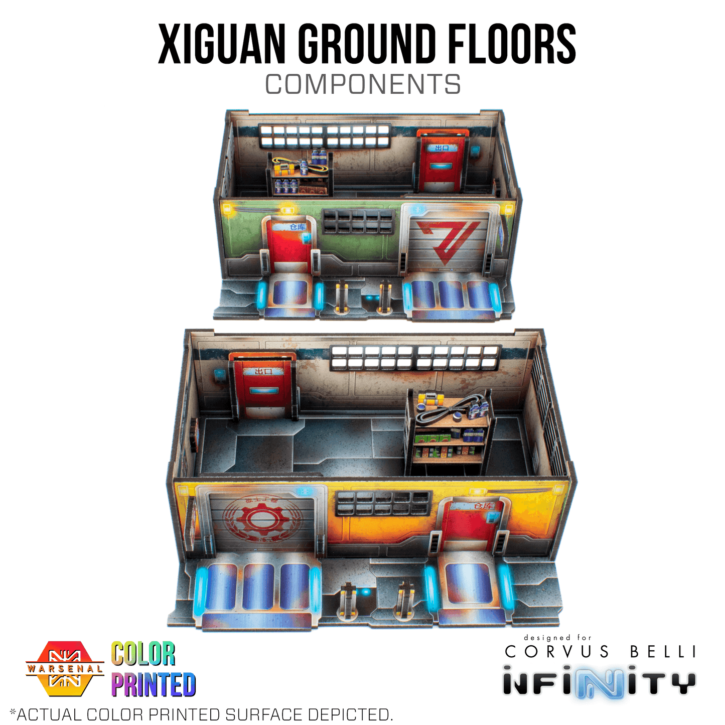 Xiguan Components - Ground Floors - REM Garage / Color Printed