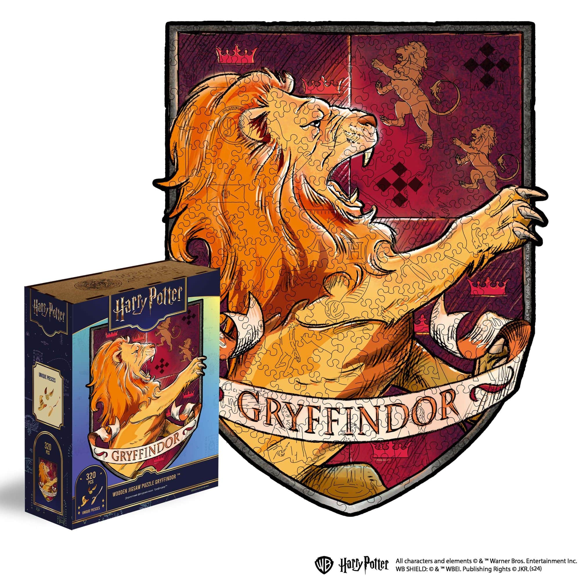 Wooden jigsaw puzzle Harry Potter Gryffindor™ Gameplay