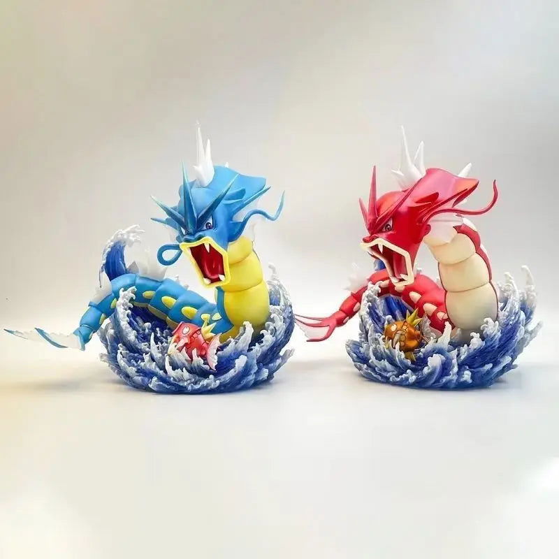 Gyarados and Red Gyarados Anime Figures, Shining Gyarados Pokemon Anime Figurines Pvc Statue Collections 16 cm