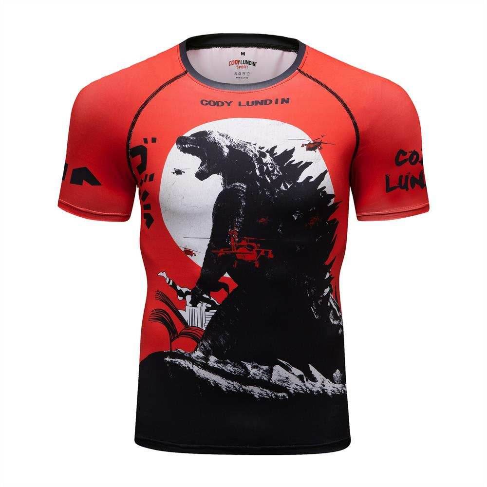Godzilla Men's Quick Dry Short Sleeve Tech Shirt (M, L, XL, 2XL) - Godzilla / M