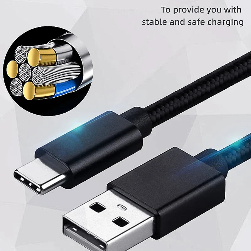 DATA FROG 10FT USB C Charging Cable | Fast Charging for PS5, Xbox Series, and More