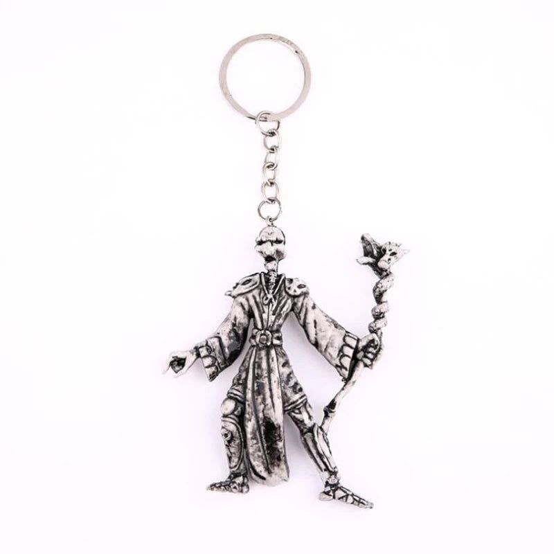 Keychain For Men Skull Zombie Undead Snare Scary Fashion Funny Cute Cartoon Car Bag KeyRing Jewelry Gift