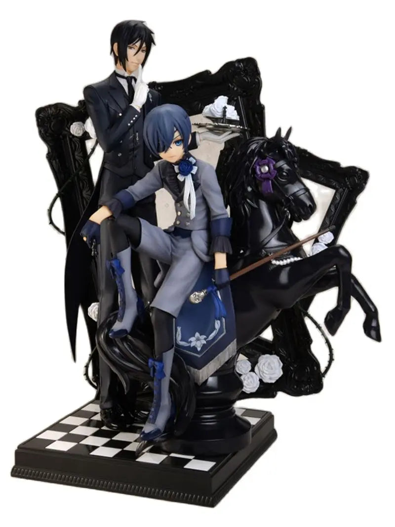 Ciel Phantomhive and Sebastian Michaelis Anime Figure, Black Butler Action Figurines