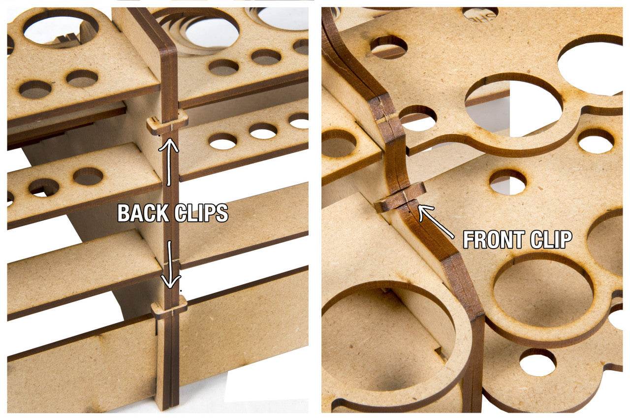 Modular Paint Rack - 35mm 90 Degree Angle - 