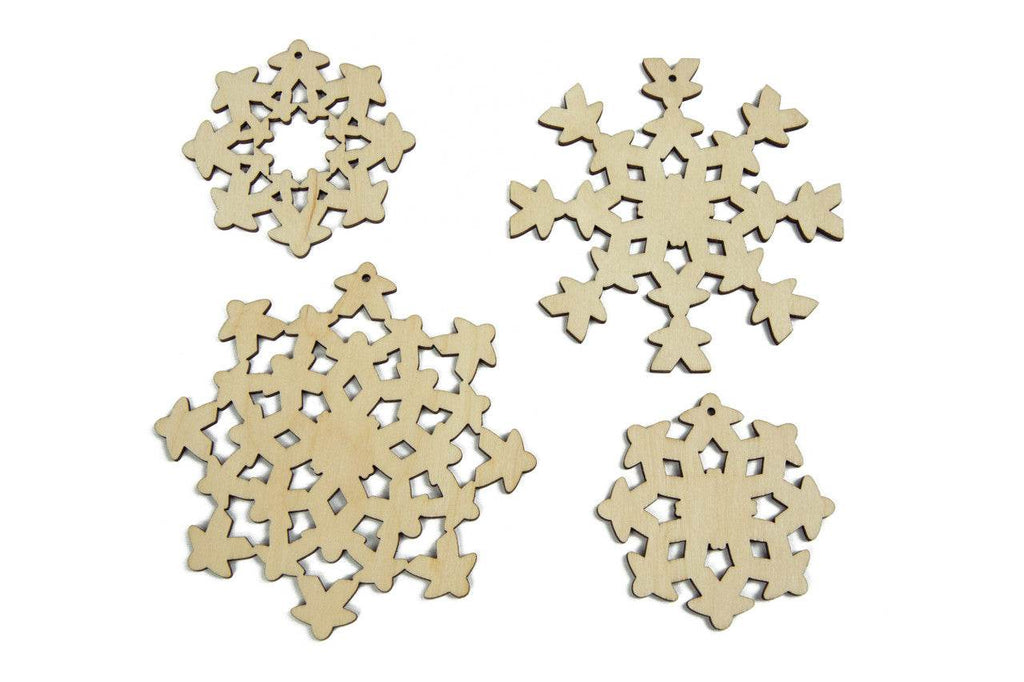 Holiday Ornaments - Meepleflakes (4) - 