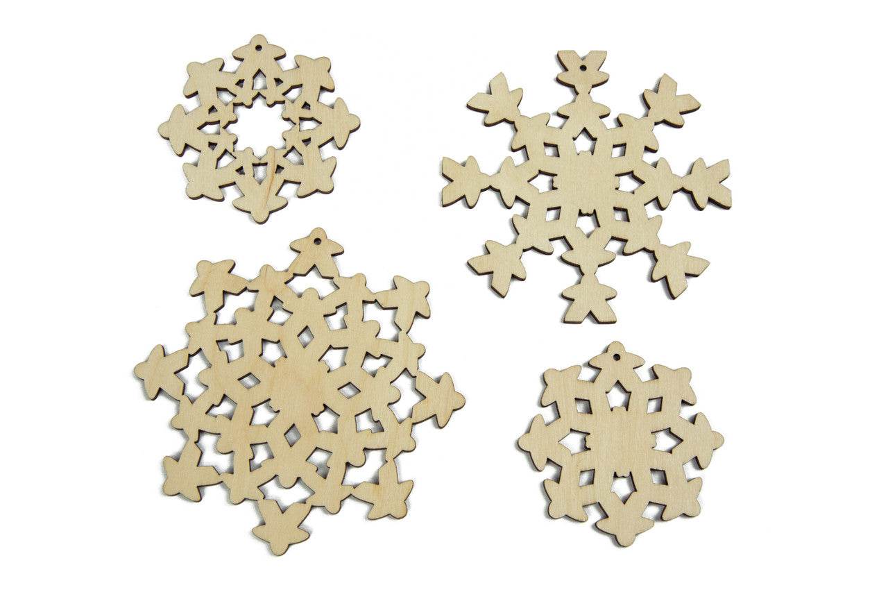 Holiday Ornaments - Meepleflakes (4) - 