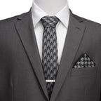 Harry Potter Deathly Hallows Gray Necktie Gift Set