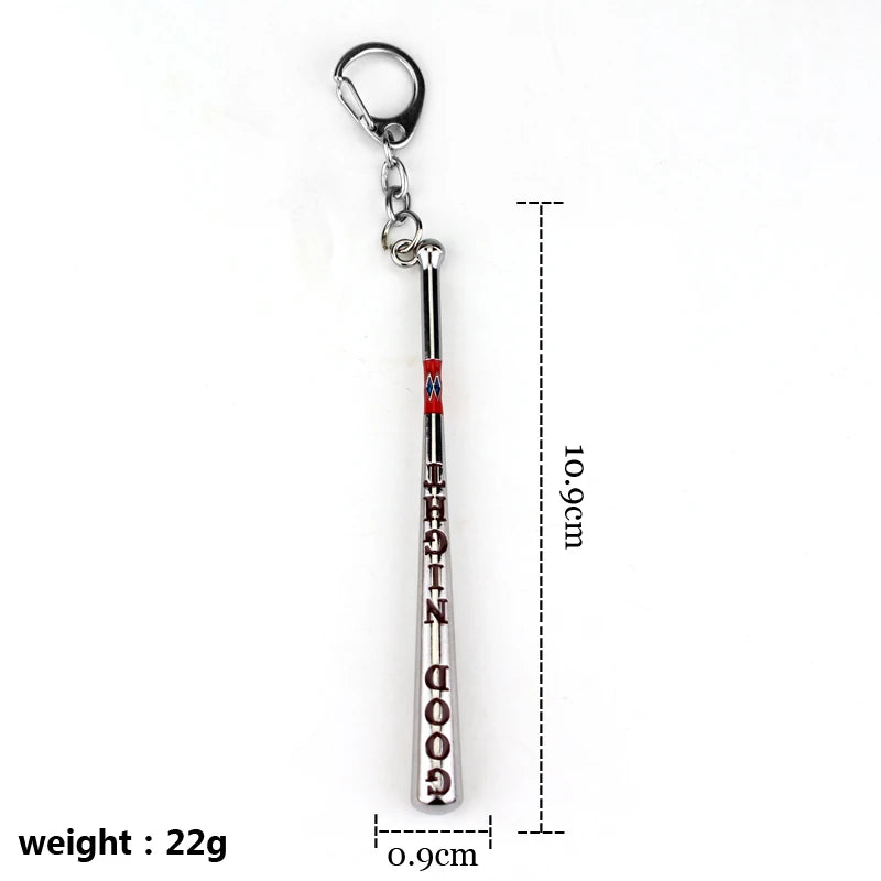 1PC Chic Unisex Jewelry Baseball Bat Good Night Test Keychain Key Rings Gift Chaveiro Car Key Holder