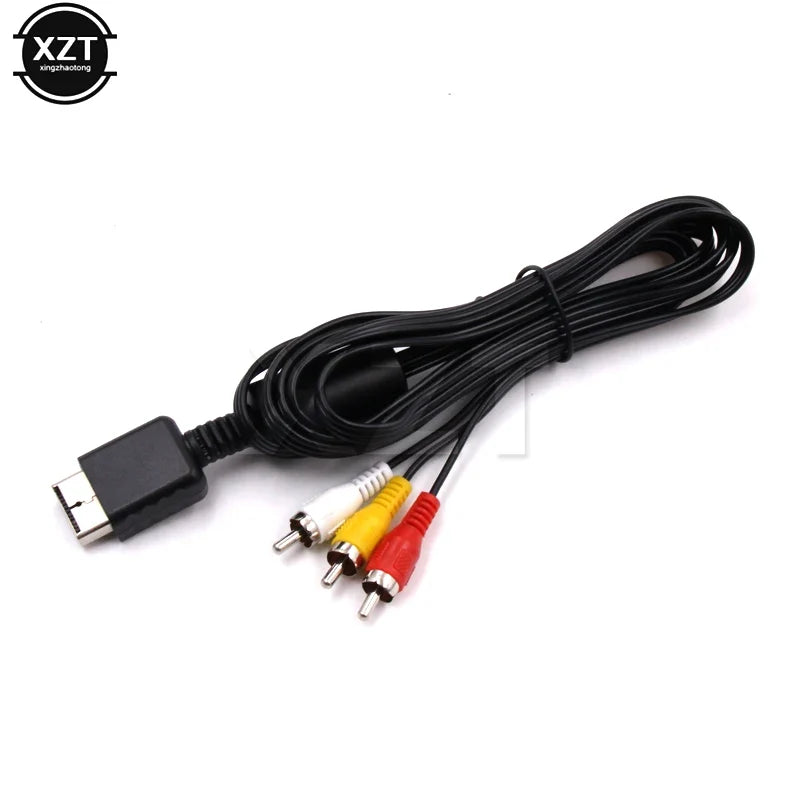 1.8M PlayStation AV Cable | PS2 PS3 RCA Audio Video Adapter