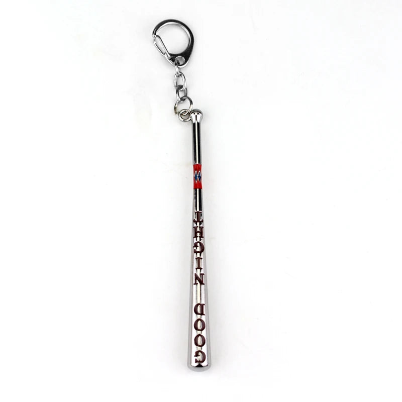 1PC Chic Unisex Jewelry Baseball Bat Good Night Test Keychain Key Rings Gift Chaveiro Car Key Holder