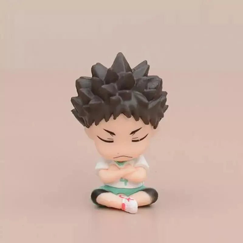 Haikyu Chibi Kawaii Anime Figurines, Wakatoshi Hajime Kotaro Toru Anime Figures 2 in