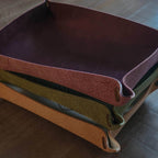 Hand Made Italian Green Pueblo Leather DND Dice Tray - 