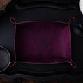Hand Made Italian Purple Pueblo Leather DND Dice Tray - 