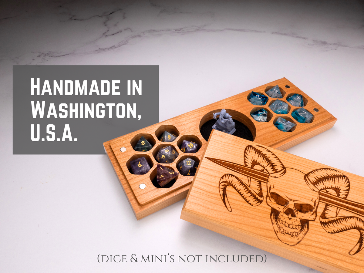 Barbarian | Engraved Dual Hex Dice Vault