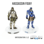 Infinity 3D Markers: Hassassin Fiday (2x 25mm Impersonation) - A