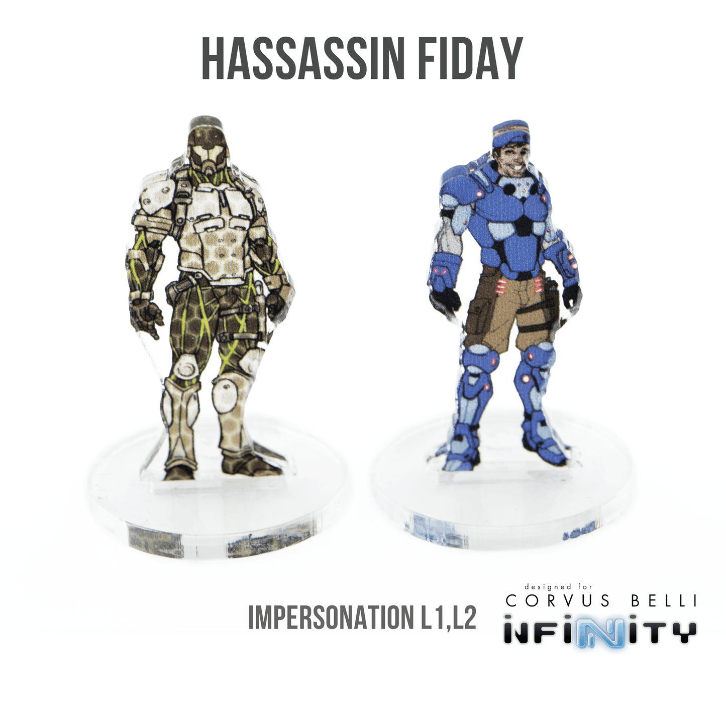 Infinity 3D Markers - Hassassin Fiday (2x 25mm Impersonation)