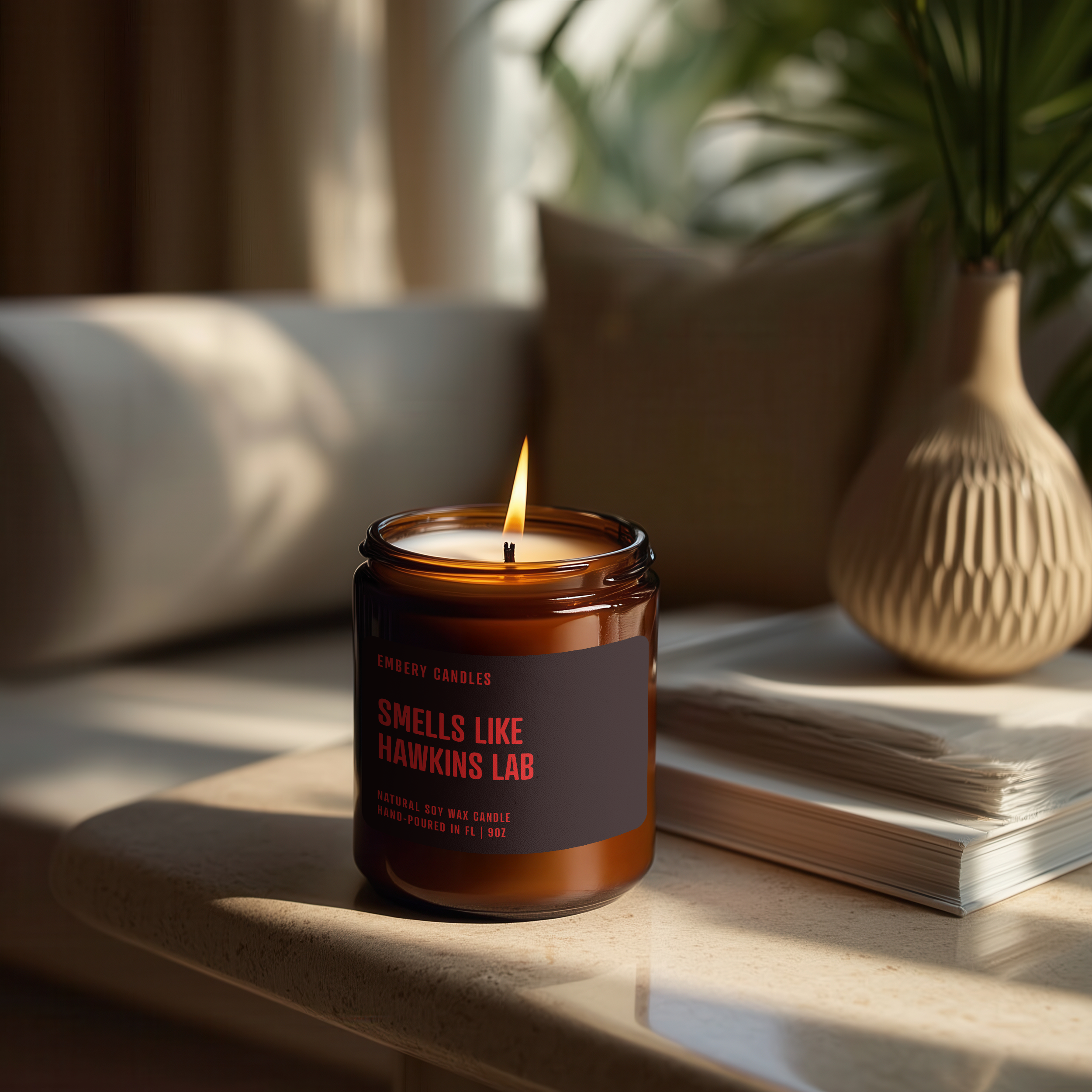 Smells Like Hawkins Lab | Soy Wax Scented Candle