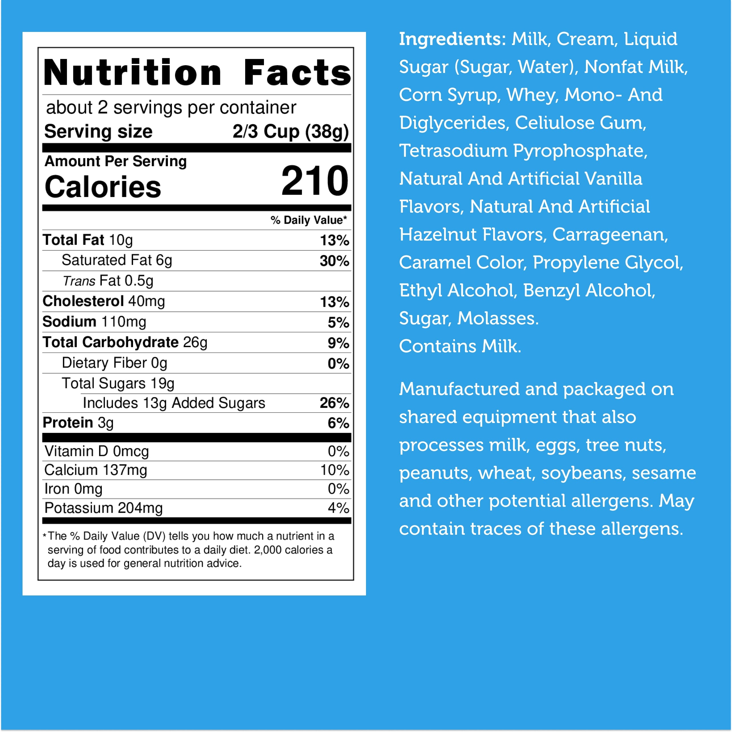 Freeze Dried Ice Cream That Does Not Melt (Bits) Hazelnut