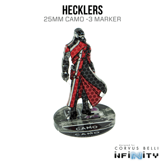Infinity 3D Markers: Hecklers (25mm Camo -3) - A