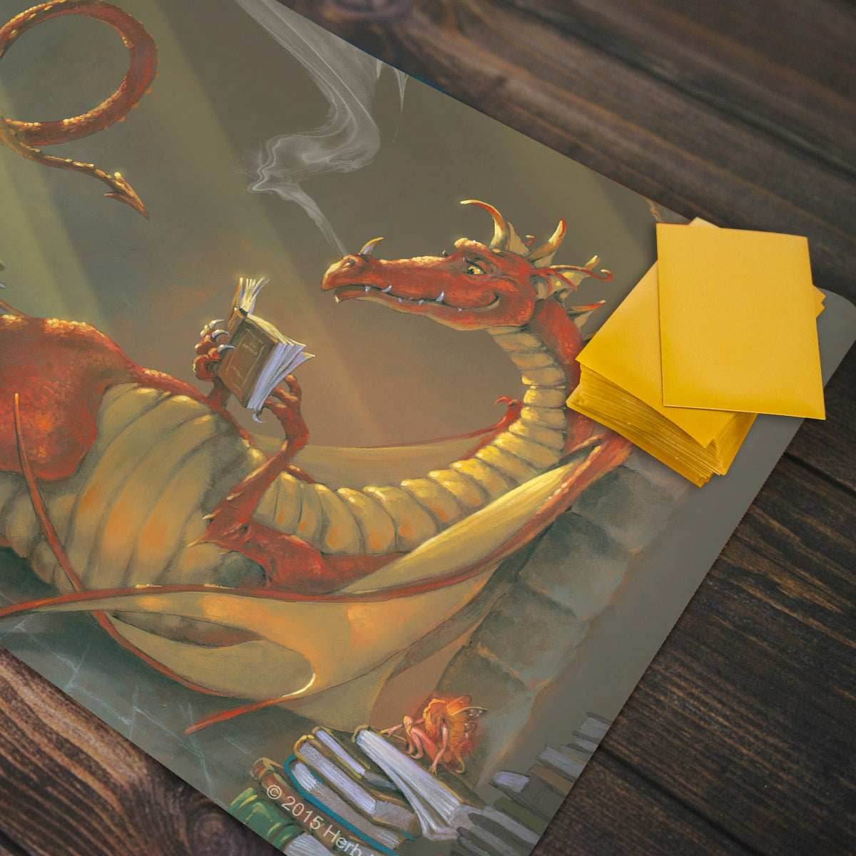 The Reading Dragon Playmat - Standard Playmat / Plain