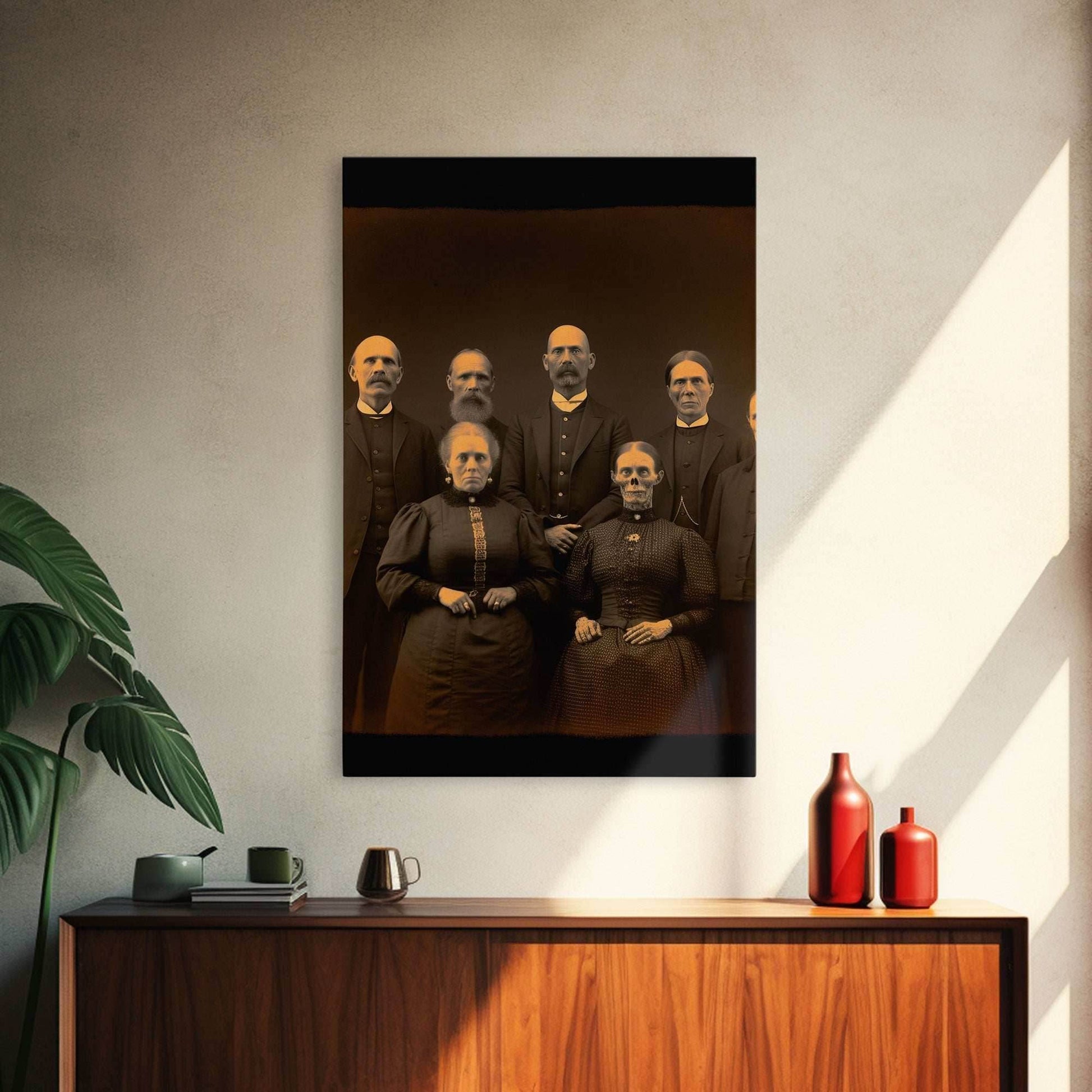 Halloween Wall Art, Spooky Room Decor, Horror Decor, Creepy Art, Ghost Art, Dark Fantasy, Canvas Print, Wall Art, Vertical Print, Room Decor - 8x12 Inches / Gallery Wrap Canvas - Ready To Hang