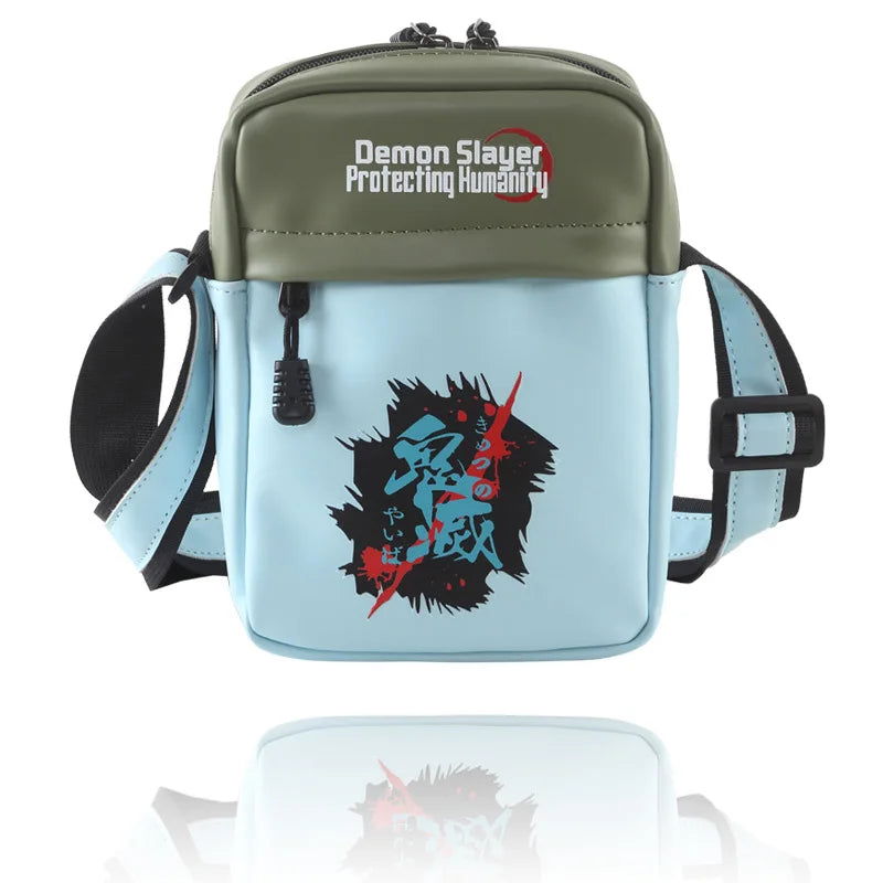 High-Capacity Multifunction Casual Shoulder Bag Apparel: Anime Dragon Ball, Demon Slayer, One Piece, Naruto, Attack on Titan