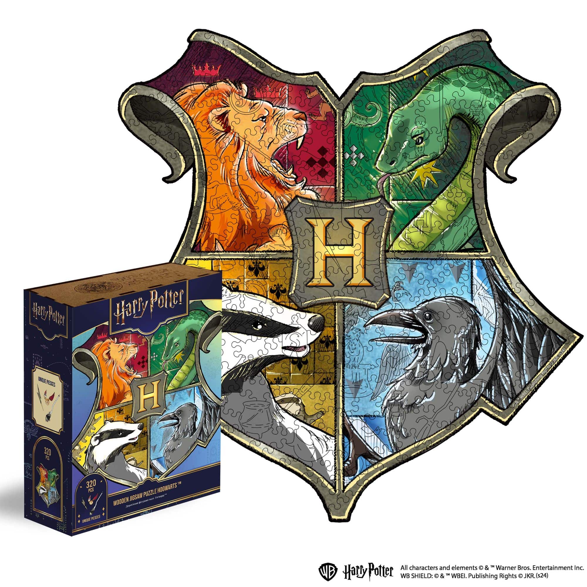 Wooden jigsaw puzzle Harry Potter Hogwarts™ Crest