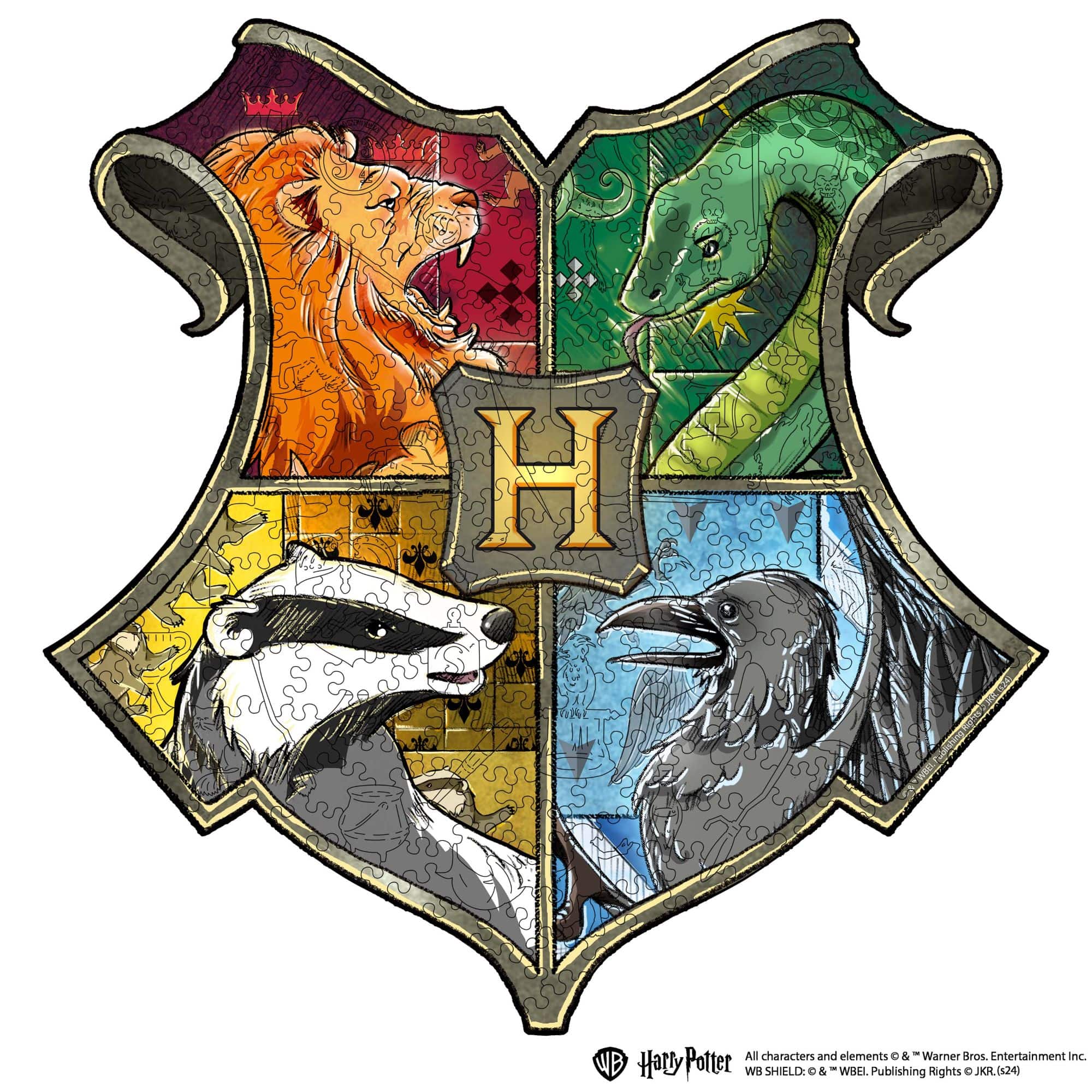 Wooden jigsaw puzzle Harry Potter Hogwarts™ Crest