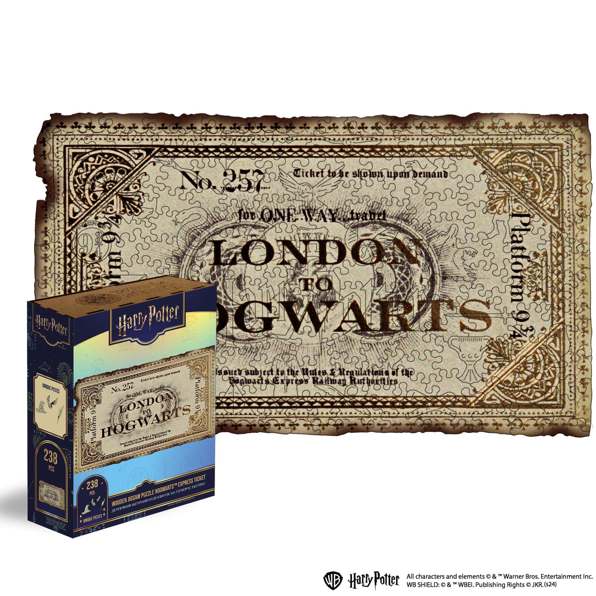 Wooden jigsaw puzzle Harry Potter – Hogwarts™ Express Ticket