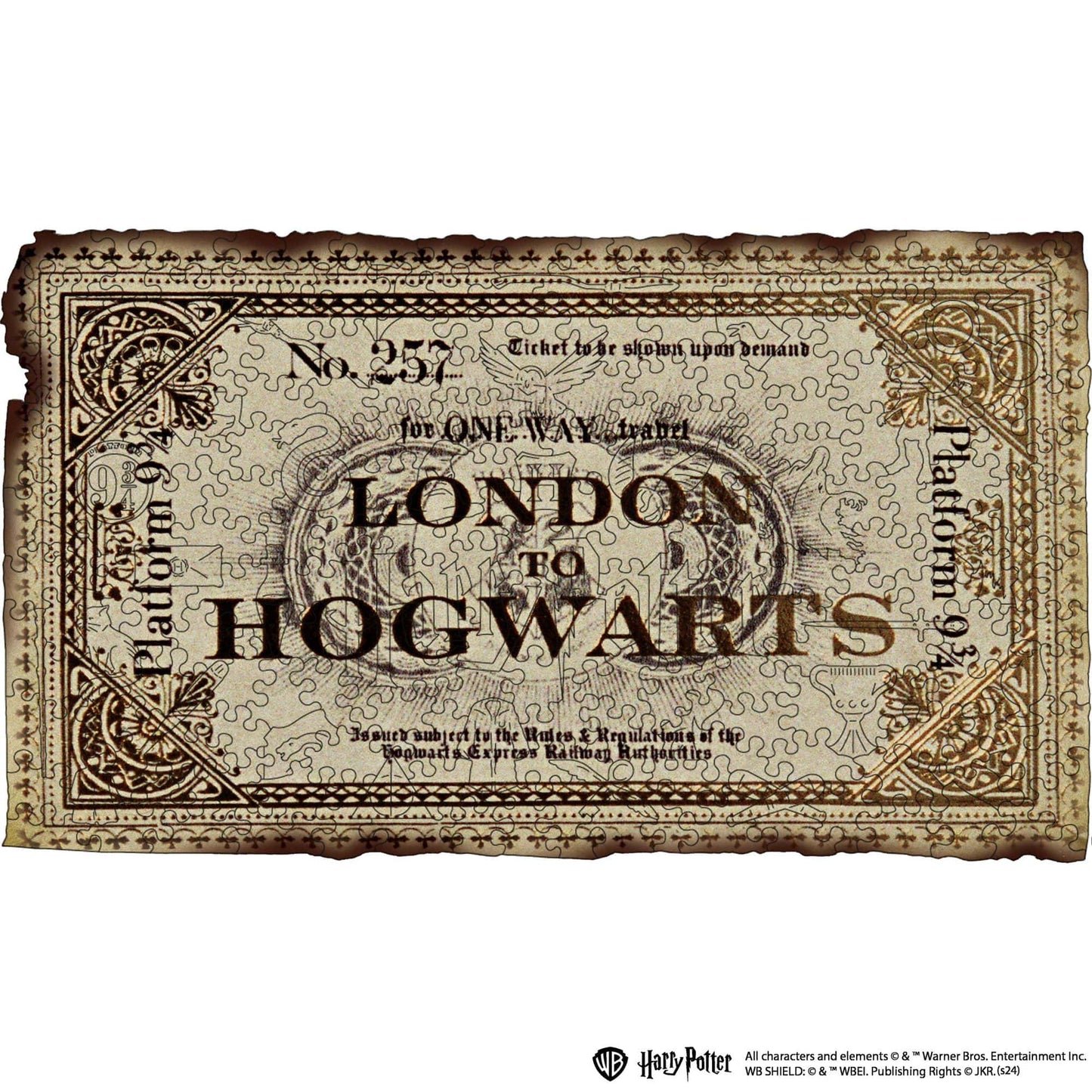 Wooden jigsaw puzzle Harry Potter – Hogwarts™ Express Ticket