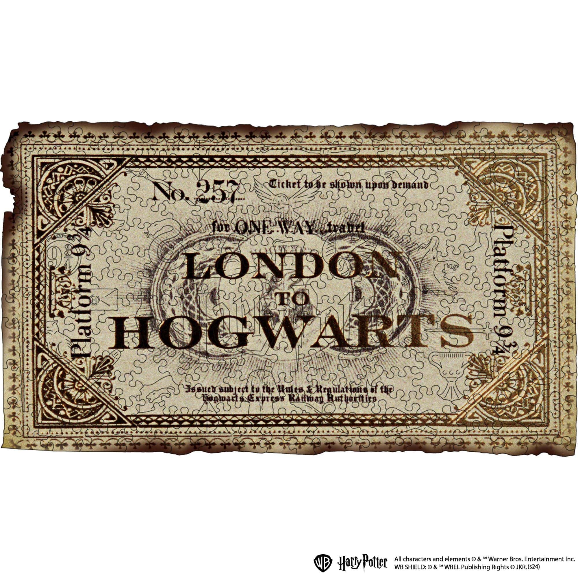 Wooden jigsaw puzzle Harry Potter – Hogwarts™ Express Ticket