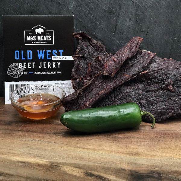 Honey Jalapeno Old West Beef Jerky - 1/4 lb. (4 oz)