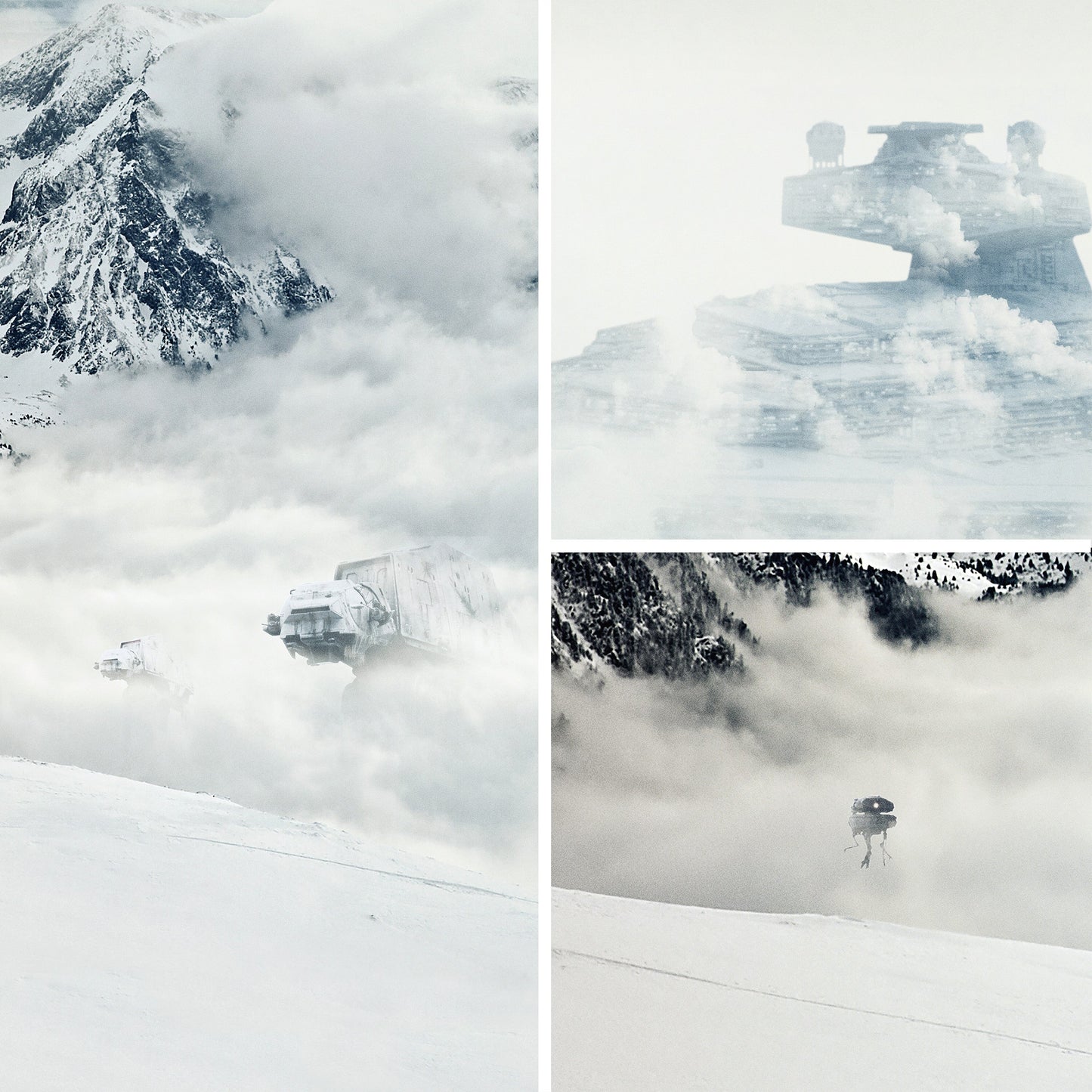Hoth Frozen Planet Star Wars Canvas Print