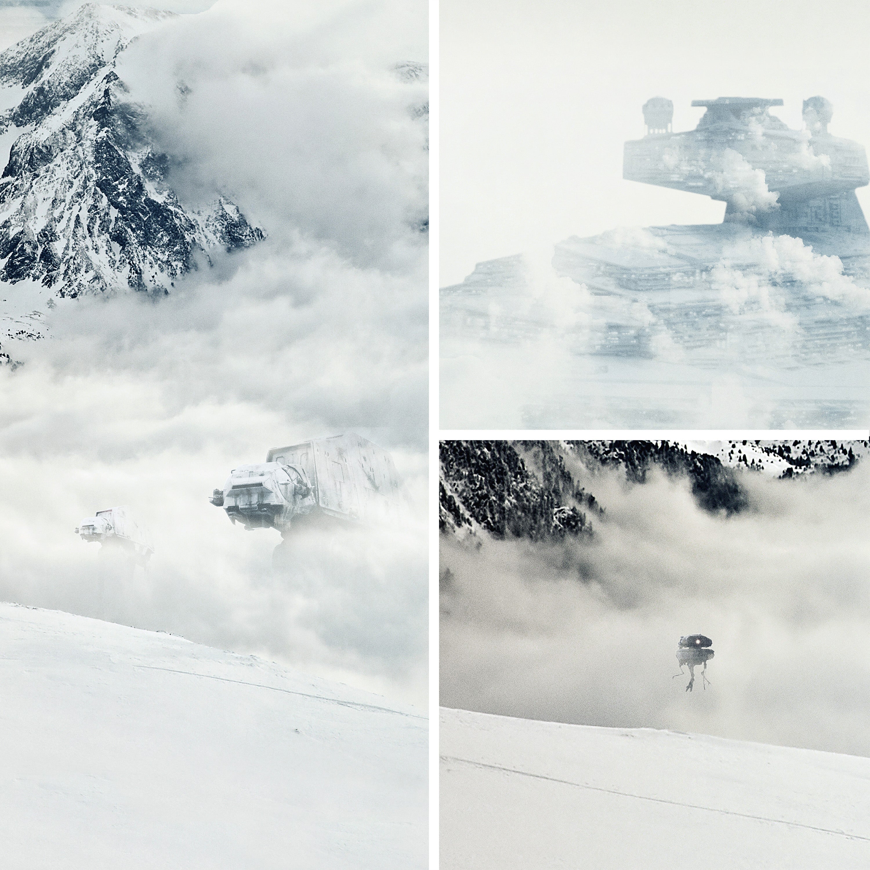 Hoth Frozen Planet Star Wars Canvas Print