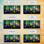 Magical forest with fairies canvas print, fantasy art, cool wall art, dorm art, ready to hang wall art - 10x20 Inches / Gallery Wrap Canvas - Ready To Hang