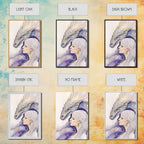 Dragon Painting Canvas Print, Dragon Art, Fantasy Art, Fantasy Painting Wall Art, Girl and Her Dragon, Dragon Girl - 8x12 Inches / Gallery Wrap Canvas - Ready To Hang