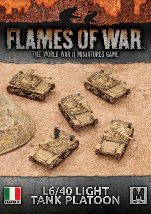Flames of War: Italian L6/40 Light Tank Platoon (Mid War) - 