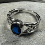 Andie Trinity Knot Ring - 4 / Pink Sapphire