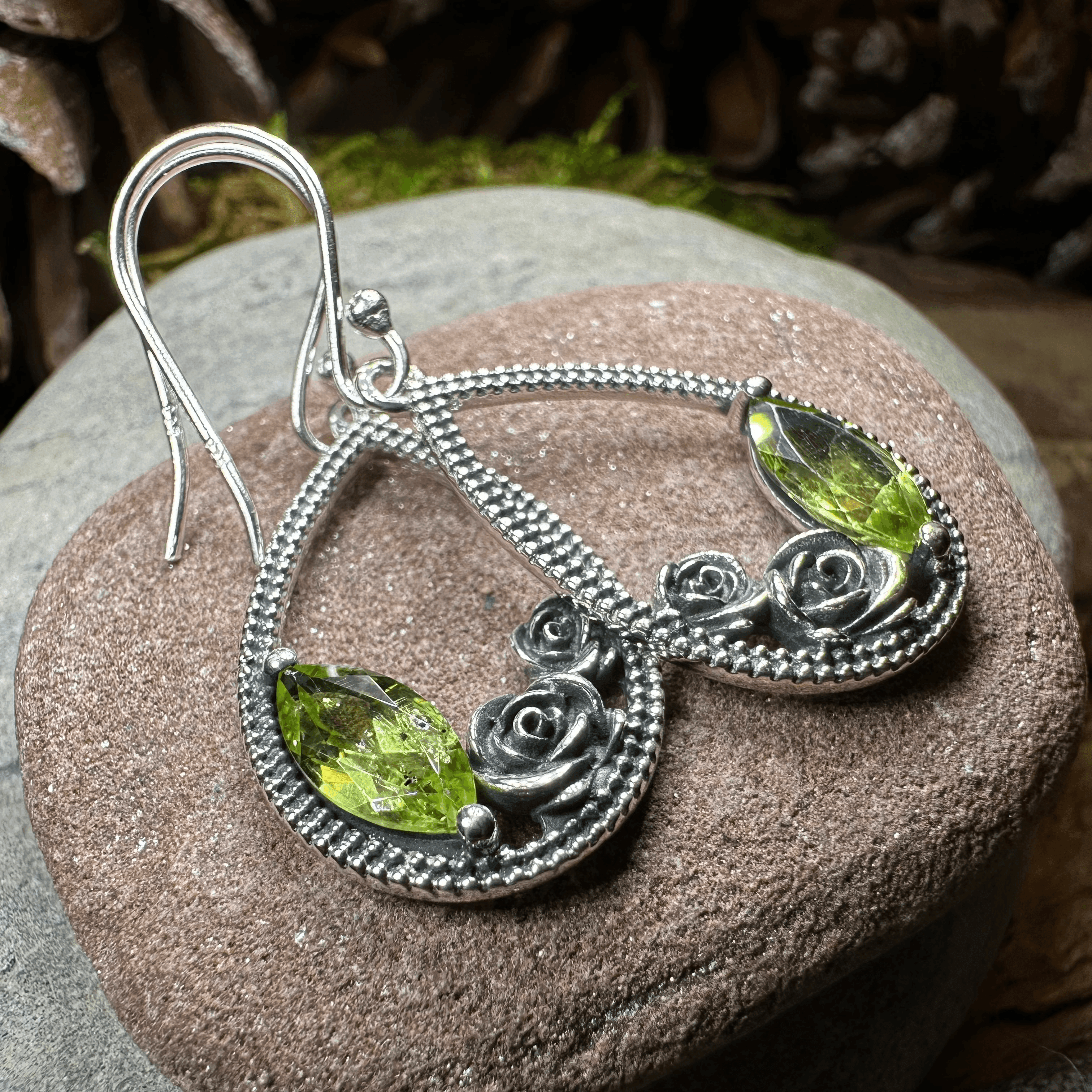 Sweet Irish Rose Earrings - Amethyst