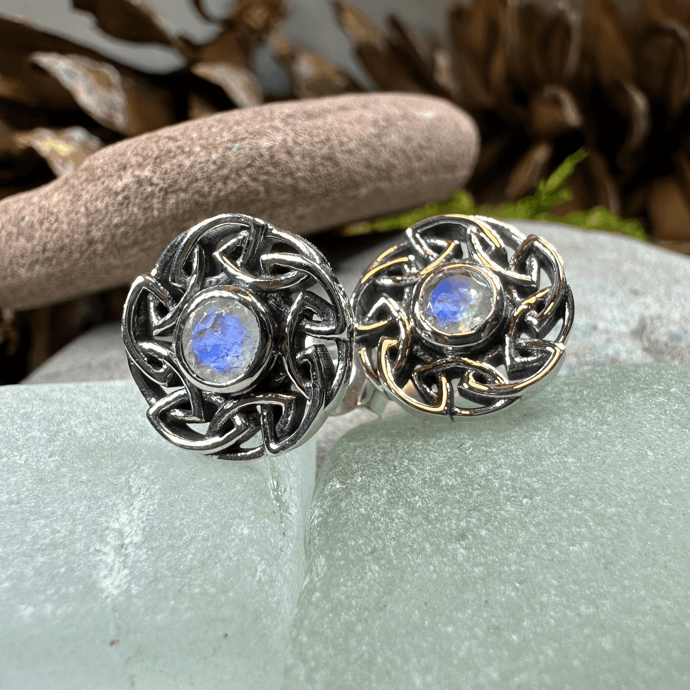 Alfiva Celtic Earrings - Amethyst