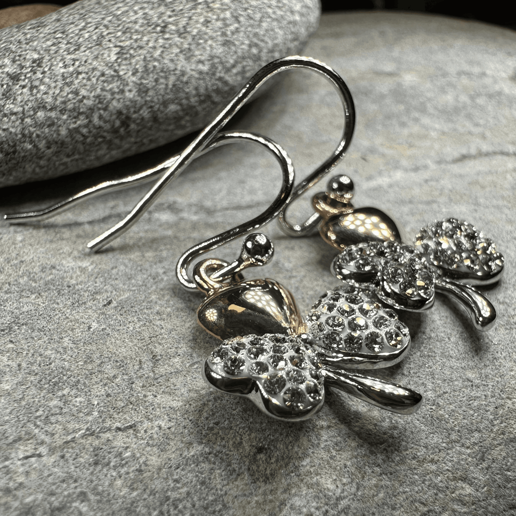 Elegant Shamrock Earrings - 
