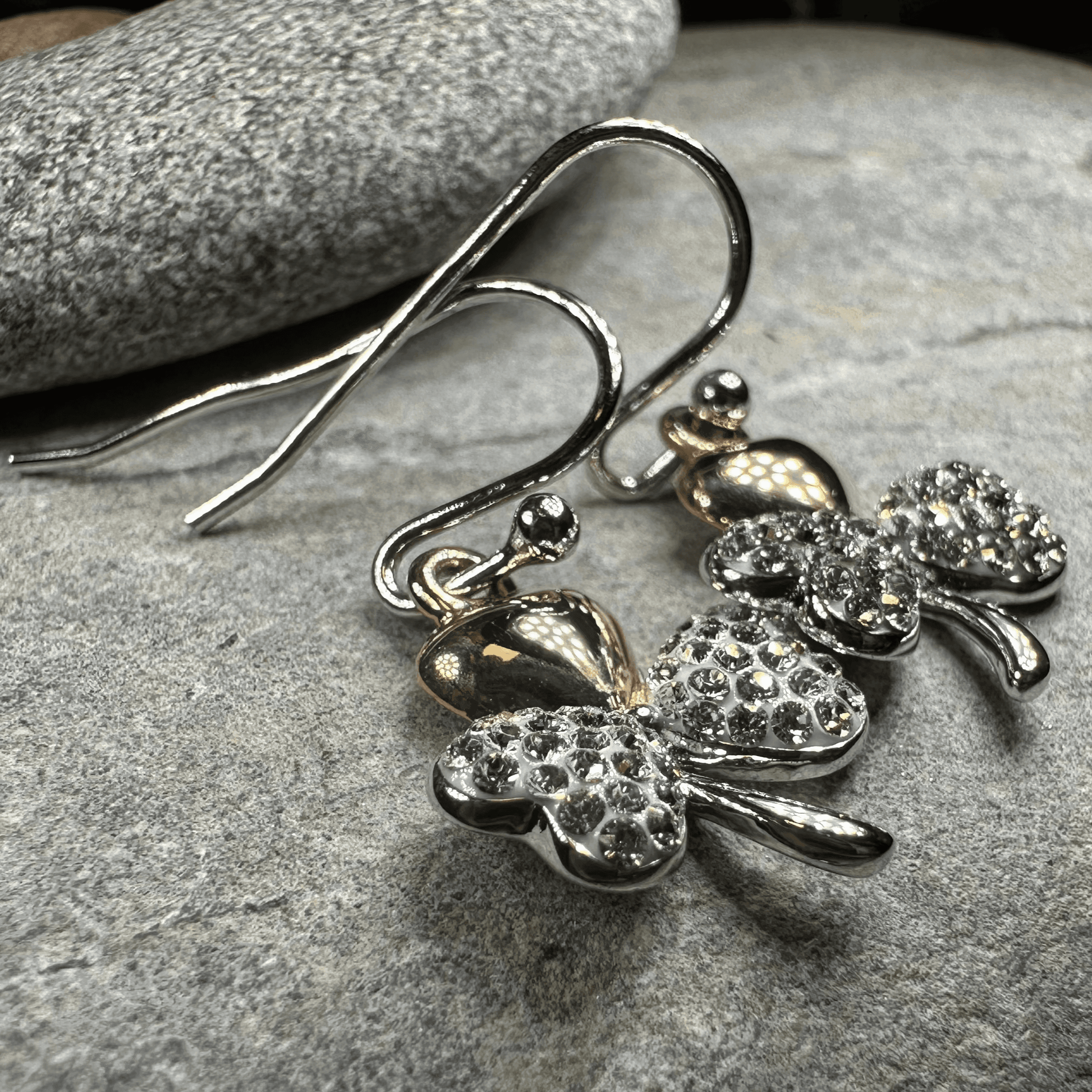 Elegant Shamrock Earrings - 