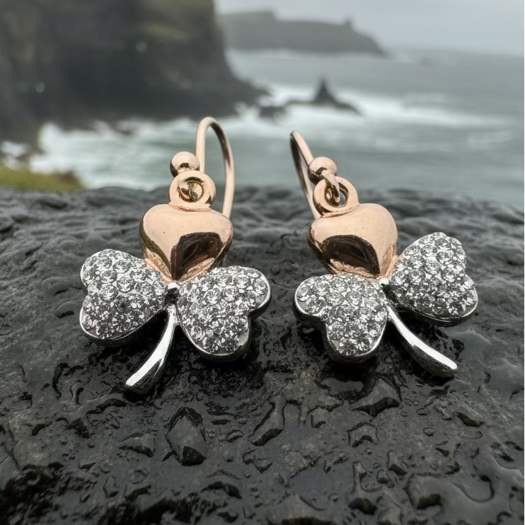 Elegant Shamrock Earrings