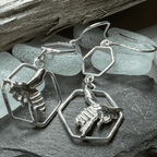 Honeycomb Bee Earrings - 