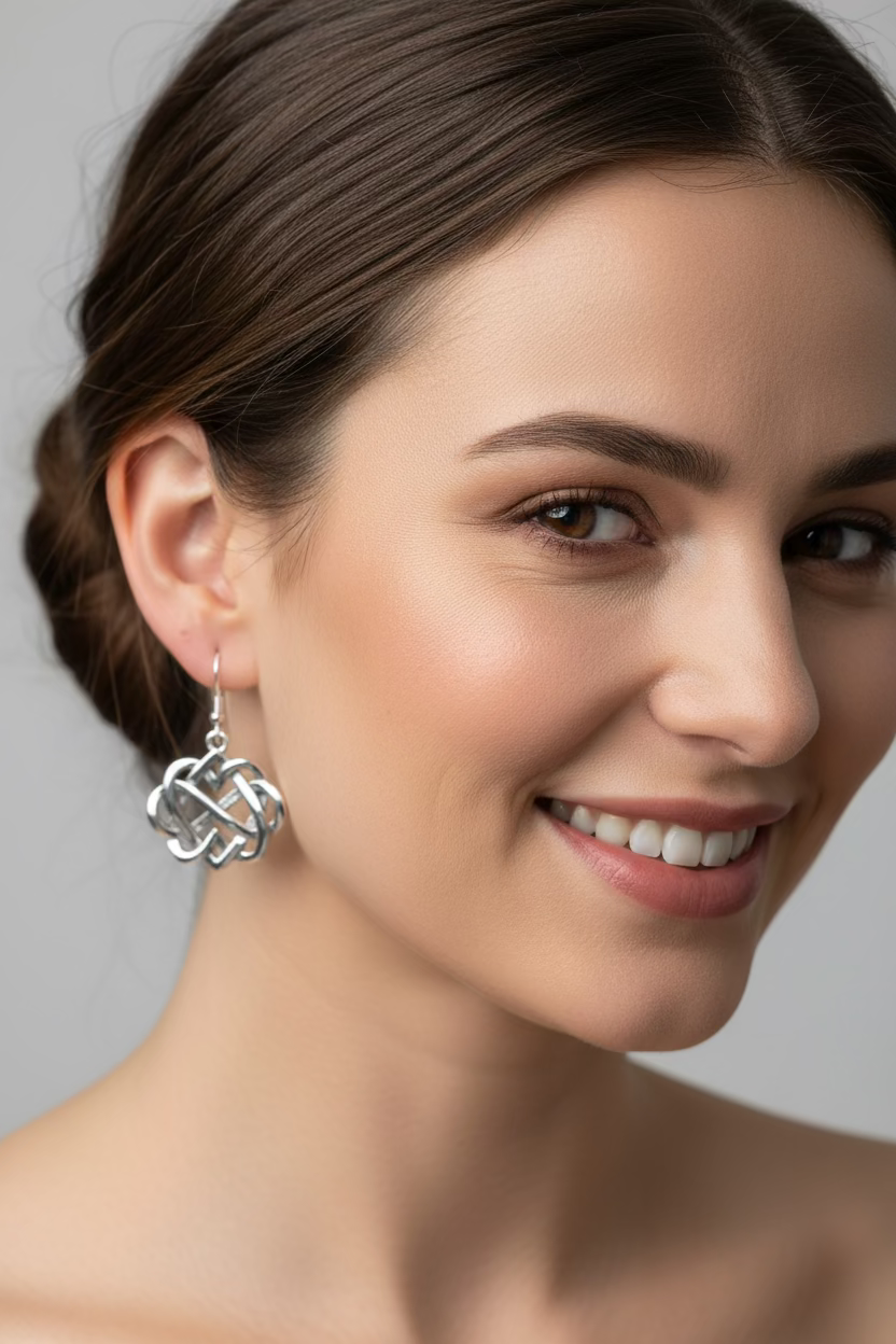 Infinite Love Heart Earrings