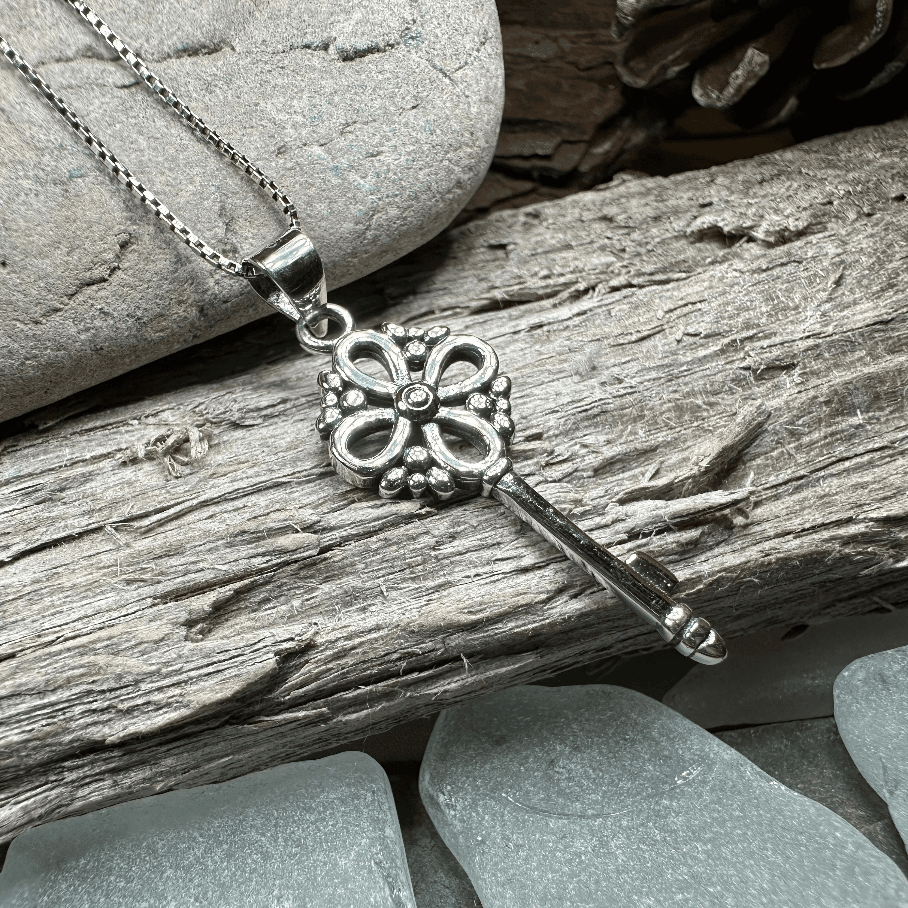 Adele Celtic Key Necklace - 18